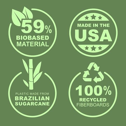 Samsill Plant-Based 1 Inch Durable Round Ring, View Binder, Eco-Friendly, USDA Certified Biobased, Single, Purple in Kuwait