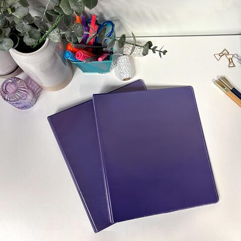 Samsill Plant-Based 1 Inch Durable Round Ring, View Binder, Eco-Friendly, USDA Certified Biobased, Single, Purple in Kuwait