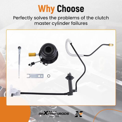 مجموعة تجميع خط أسطوانة القابض الرئيسي والتابع المملوء مسبقًا من maxpeedingrods لـ Ford Explorer 2001، Ranger 2001-2011، for Mazda B2300 B3000 B4000 2001-2009، 13665619، CC649042، 13865010 in Kuwait