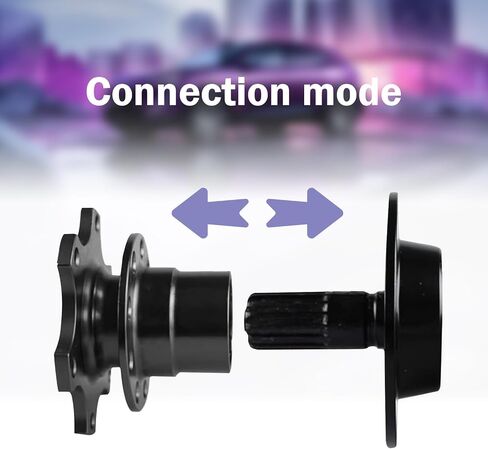 Car Quick Release Steering Wheel, 6-hole Anti-theft Hub Adapter with Hardware, Heightening Plate Snap-off Boss Kit, Modification Accessory for Race Motorsport Cars (Black) in Saudi Arabia