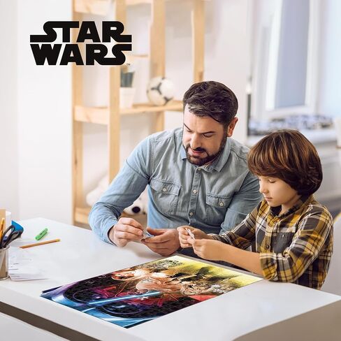 Prime 3D | Lucas | Star Wars | 300 Piece 3D Jigsaw Puzzle for Adults & Kids | Finished Size 12" x 18" | Challenging & Fun for Kids & Families | Immersive 3D Lenticular Effect in Saudi Arabia