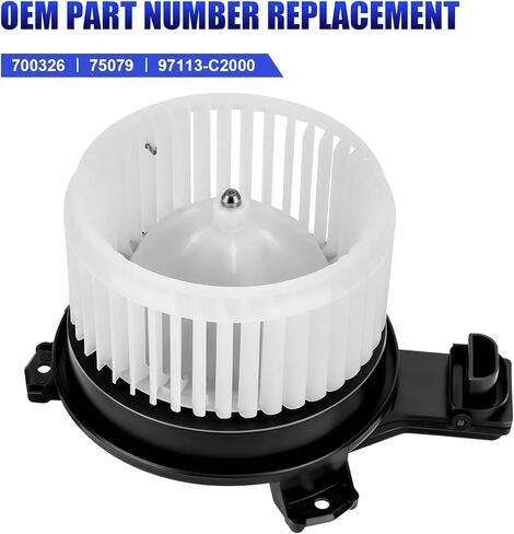 Front AC Heater Blower Motor with Fan Fits for 2015 2016 2017 2018 2019 Hyundai Sonata Replaces 700326 97113C2000 in Kuwait