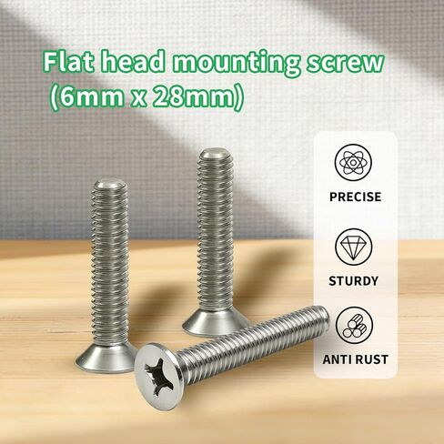 Door Latch Lock Mounting Screw Bolts 6x28 | OEM Part 93600-06028-0A | Compatible with Honda Accord (1986–2002), Civic (1984–2005), CR-V (1998–2006), and Acura MDX in Saudi Arabia