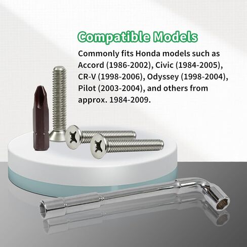 Door Latch Lock Mounting Screw Bolts 6x28 | OEM Part 93600-06028-0A | Compatible with Honda Accord (1986–2002), Civic (1984–2005), CR-V (1998–2006), and Acura MDX in Saudi Arabia