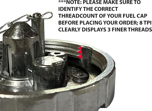 3 1/2" Nominal 8 TPI Non-Locking Aluminum Diesel Fuel Cap Fits Select Freightliner Peterbilt Western Star and Kenworth Fuel Tanks in Kuwait