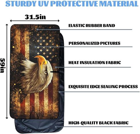 Camping Adventure Car Windshield Sunshades Mountain Forest Night Sky Front Window Sun Shade Blocks UV Rays Sun Visor Protector for Car Sedan Truck SUV Accessories 59" L x 31.5" W in Saudi Arabia