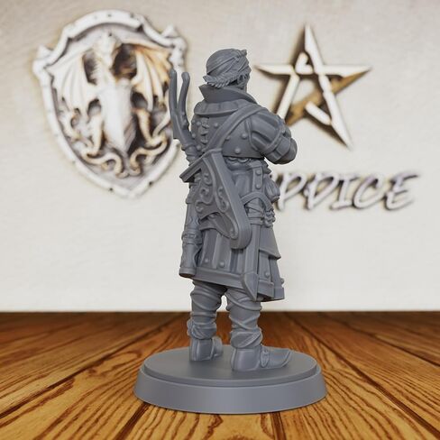 مصغر Elven Archer غير مطلي، DND Minis لألعاب تقمص الأدوار الخيالية على سطح الطاولة، شخصية لعب الأدوار TTRPG، ملحق RPG أساسي لأساتذة الزنزانات في صياغة معارك تحت عنوان Ranger- AS216 in Kuwait