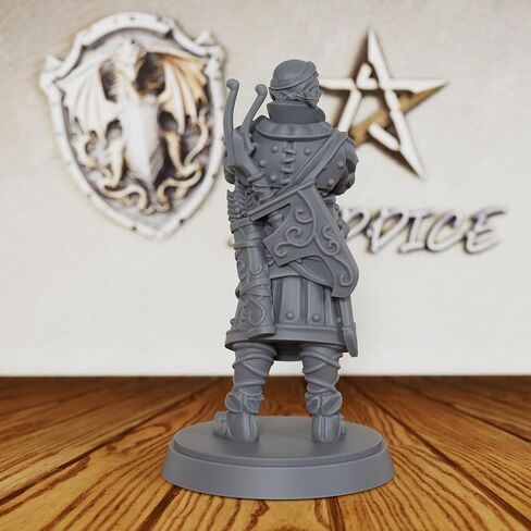 مصغر Elven Archer غير مطلي، DND Minis لألعاب تقمص الأدوار الخيالية على سطح الطاولة، شخصية لعب الأدوار TTRPG، ملحق RPG أساسي لأساتذة الزنزانات في صياغة معارك تحت عنوان Ranger- AS216 in Kuwait