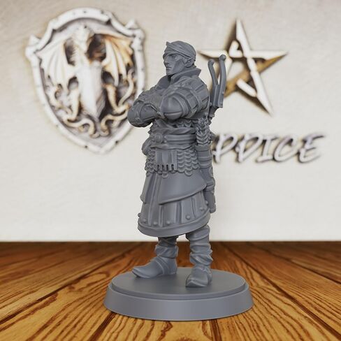 مصغر Elven Archer غير مطلي، DND Minis لألعاب تقمص الأدوار الخيالية على سطح الطاولة، شخصية لعب الأدوار TTRPG، ملحق RPG أساسي لأساتذة الزنزانات في صياغة معارك تحت عنوان Ranger- AS216 in Kuwait