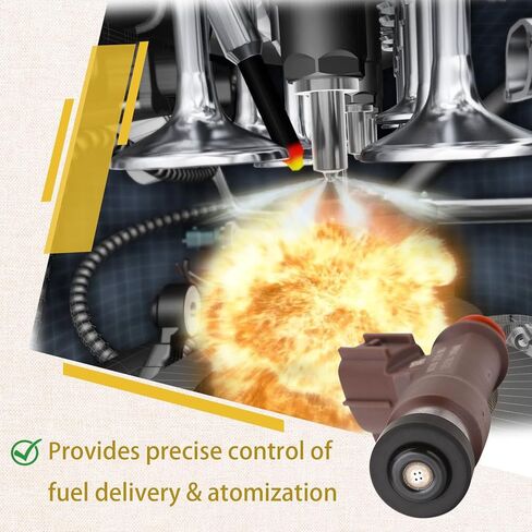 23250-50060 2UZ 4.7L حاقن الوقود، متوافق مع/تويوتا 4.7 تندرا سيكويا لاند كروزر 2005-2009، متوافق مع/لكزس LX470 GX470 2006-2007 |4 فتحات| |مجموعة من 8| in Kuwait