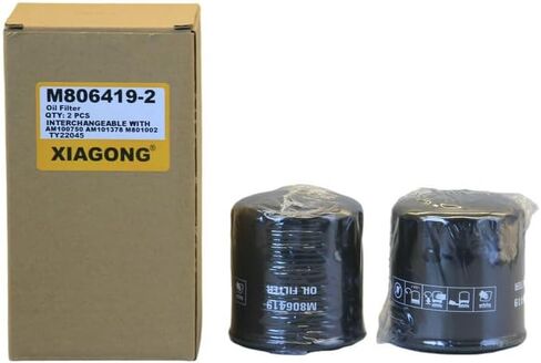 2 قطعة M806419 M806418 فلتر زيت المحرك متوافق مع جون ديري 425 445 455 F935 F925 F915 F932 F912 F735 F1145 X595 X495 X750 X754 X748 X744 X749 X758 X940 X948 2500A 7700A Z994R Z997R in Kuwait
