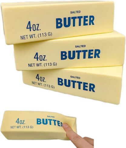 Slow Rising Squishy Butter Stick , Stress Balls，Stress Relief & Fidget Toys, Gifts, Party Favors(Butter stick-3pcs) in Saudi Arabia