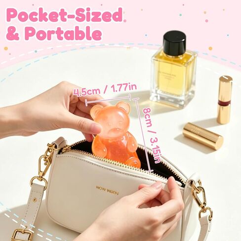 YOTOY 4 Pcs Fidget Squishy Toys for Kids Adults- Gummy Bear- Anxiety Stress Relief, Slow Rising, Quiet- for Office, School, Squeeze Squish Squishies Toys, Birthday Gifts, Party Favors for Boys Girls in Saudi Arabia