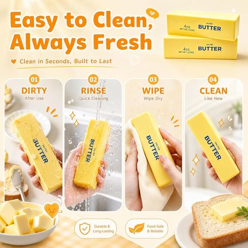2 Pcs Butter Squishy Toys, Slow Rising Squishy Squeeze Toys for Kids, Squishies Butter Stick Stress Fidget Office Desk Toy for Adult Anxiety Relief in Saudi Arabia