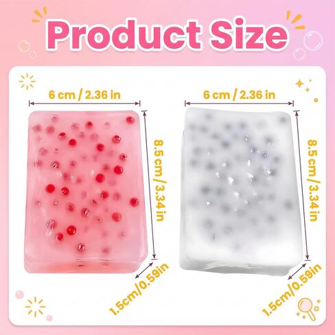 2 Pack Pimple Popping Fidget Pink White Stress Relief Anxiety Management Sensory Tool for Adults in Saudi Arabia