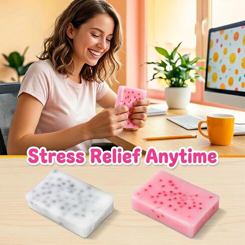 2 Pack Pimple Popping Fidget Pink White Stress Relief Anxiety Management Sensory Tool for Adults in Saudi Arabia
