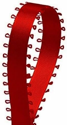 3/8" X 50 Yards Feather(Picot) Edge Double Faced Satin Ribbon Art & Sewing Wedding Party Favors (Royal) in Saudi Arabia
