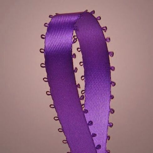 3/8" X 50 Yards Feather(Picot) Edge Double Faced Satin Ribbon Art & Sewing Wedding Party Favors (Royal) in Saudi Arabia