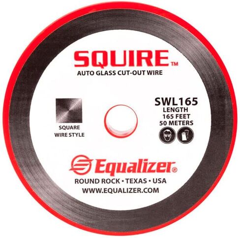 Equalizer SWL165 Squire™ Wire 164' - أداة إزالة زجاج السيارات عالية الأداء ذات الجانب المسطح .25 مم، قياس قطري .35 مم، لفة 50 مترًا لليوريثان القوي والمشابك البلاستيكية تصميم مبتكر للأسلاك in Kuwait