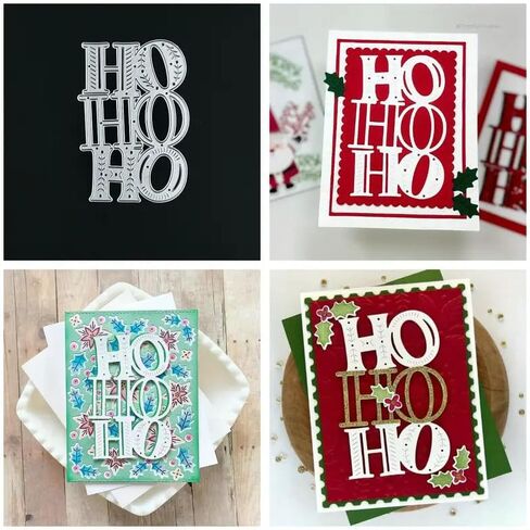 Merry Christmas Santa's HOHOHO Letter Metal Die Cuts,Spring Sunflower Frame Leaf Cutting Dies Cut Stencils for DIY Scrapbooking Album Decorative Embossing Paper Dies for Card Making in Saudi Arabia