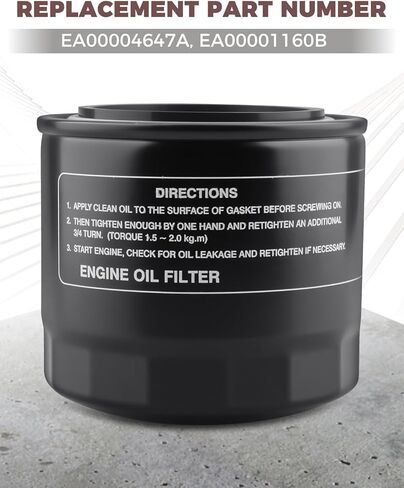 Engine Oil Filter Fit for TYM T474 T494 T574 for Branson 3015H 3120 3515 3520 3725 4015 4020 4225 4520 4720 5220H 6530 6640 7845R 8050C Tractors Replace EA00004647A EA00001160B in Saudi Arabia