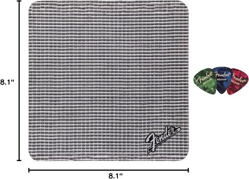 Fender Square Mousepad - Grill Cloth Bundle with Picks in Kuwait