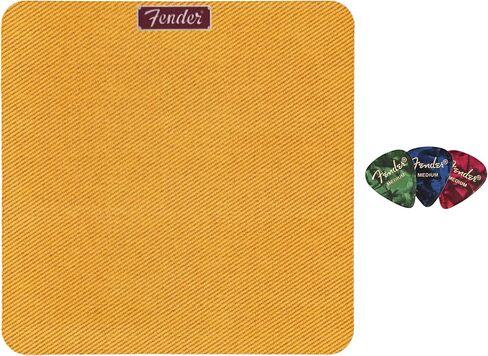 Fender Square Mousepad - Grill Cloth Bundle with Picks in Kuwait