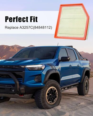 فلتر المحرك متوافق مع شيفروليه كولورادو تريل WT Z71 ZR2 LT GMC Canyon AT4 AT4X Denali Elevation 2023-2024 استبدال A3258C 84848112 in Kuwait