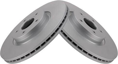 TRQ Front Brake Rotor Set G Coated Vented Compatible with 2013-2019 Ford Escape 2013-2014 Focus 2014-2018 Transit Connect 2018-2019 Lincoln MKC 2004-2013 Volvo S40 V50 2006-2013 C70 in Kuwait
