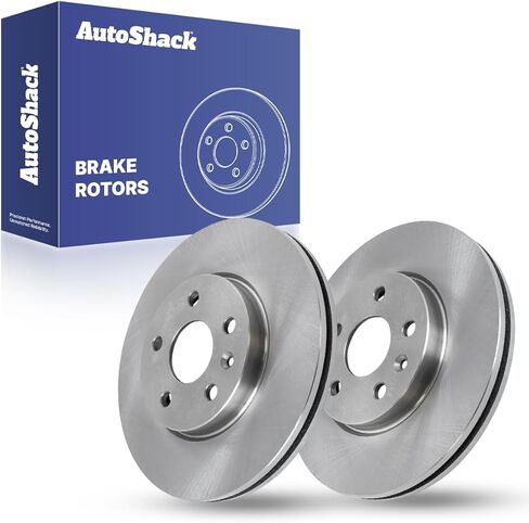دوارات الفرامل الأمامية AutoShack لسيارة شيفروليه، كروز 2011-2019 سونيك 2012-2020 بولت EV 2017-2023 كروز المحدودة 2016 بولت EUV 2022-2023 فولت 2016-2019، FWD L4 1.4L 1.5L 1.6L 1.8L - 10.87" (276 ملم)، 5 العروات in Kuwait