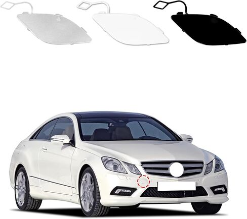 Front Bumper Tow Hook Cover Cap Towing Eye Fit for Mercedes Benz E350 E500 E550 2010 2011 2012 2013 Fit for Mercedes Benz E250 2011-2013 (Black) 2078850123 in Kuwait