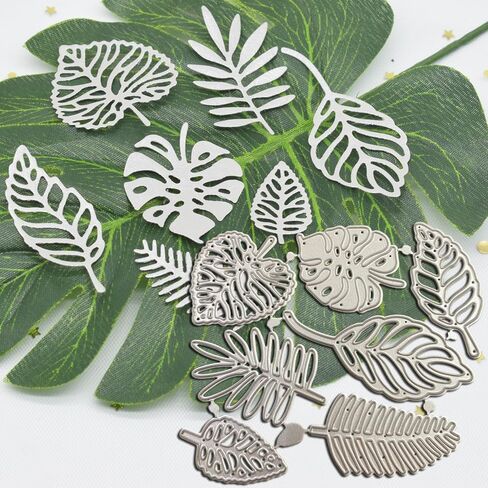 1set Metal Cutting Dies for Paper Embossing & Stencils, Leaf Shape Set, Perfect for Scrapbooking, Album Making, Card Craft Projects in Kuwait