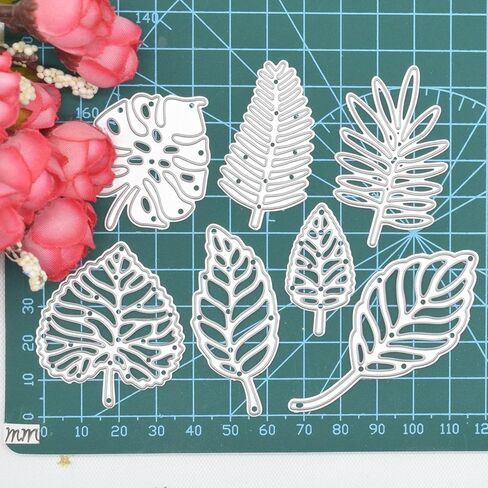 1set Metal Cutting Dies for Paper Embossing & Stencils, Leaf Shape Set, Perfect for Scrapbooking, Album Making, Card Craft Projects in Kuwait