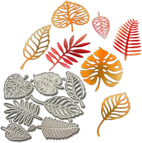 1set Metal Cutting Dies for Paper Embossing & Stencils, Leaf Shape Set, Perfect for Scrapbooking, Album Making, Card Craft Projects in Kuwait