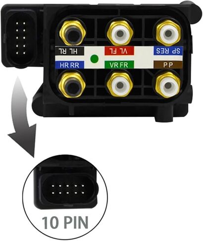 Compatible With Audi A6 C7 A7 Sportback A8 D4 Solenoid Valve 4H0616013 4H0616013B 3Y0616006 4H0616013A Air Suspension Solenoid Valve Block in Kuwait