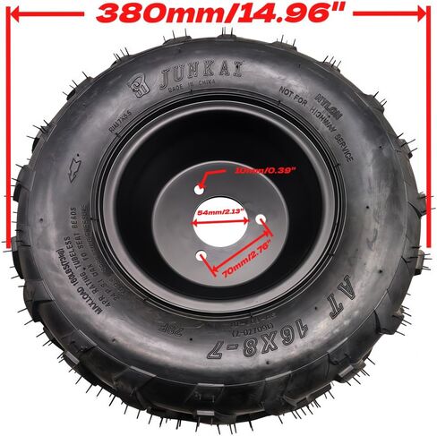 Beeking 16×8-7 right Tires Wheels with Rim For 50cc-100cc Tao Tao ATV。 in Saudi Arabia