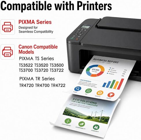 استبدال خراطيش الحبر الأسود HOINKLO 275XL لخرطوشة الحبر الأسود Canon PG-275 لحبر Canon 275 الأسود مع طابعة TS3520 TS3522 TR4720/TR4722 TS3720 TS3722 (2 أسود) in Kuwait