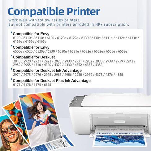 68e High Yield for HP 68 Ink Cartridge Black and Tri-Color Combo Pack Compatible for HP 68XL Ink Cartridges for Envy 6155e 6155 6555e 6152e 6552e 6558e 6165e 6100e 6500e 6550e Series Printers 2-Pack in Saudi Arabia