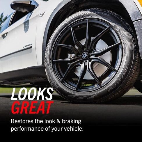 دوار فرامل خلفي مطلي بالكامل من PowerStop Evolution لسيارة Hyundai Elantra N 2022-25 |Kona N 2022-23 |Veloster N 2019-22 - ترقية دوار قرص OE المباشر، JBR1937EVC in Kuwait
