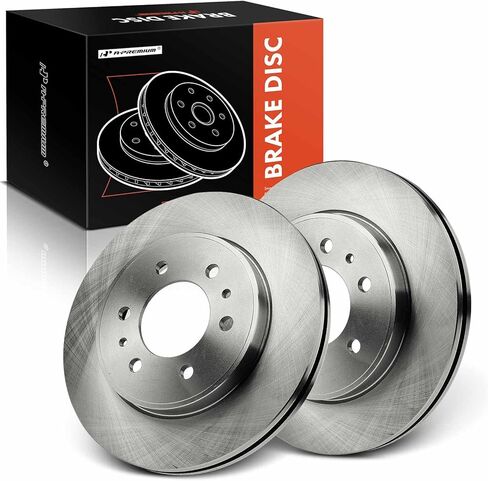 A-Premium 13 inch (330mm) Front Vented Disc Brake Rotors Compatible with Select Ford Models - F-150/F150 2009, 2-PC Set in Kuwait