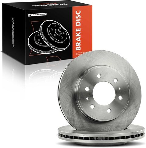 A-Premium 13 inch (330mm) Front Vented Disc Brake Rotors Compatible with Select Ford Models - F-150/F150 2009, 2-PC Set in Kuwait