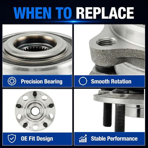 Front & Rear Wheel Hub Bearing Assembly 513409 AWD/FWD Fit for Kia Sorento 2016-2020, Hyundai Santa Fe Sport 2015-2018, Hyundai Santa Fe 2015-2019 in Saudi Arabia