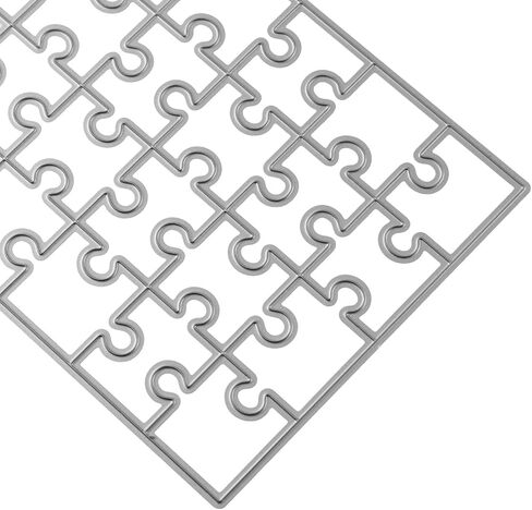 XGNG مستطيلة لغز الكربون الصلب يموت المعادن شفرة القطع قالب DIY بها بنفسك ألبوم صور ورقة النقش بطاقة صنع سجل القصاصات الزينة in Kuwait