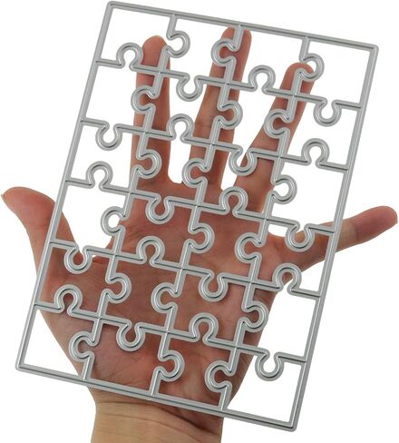 XGNG مستطيلة لغز الكربون الصلب يموت المعادن شفرة القطع قالب DIY بها بنفسك ألبوم صور ورقة النقش بطاقة صنع سجل القصاصات الزينة in Kuwait