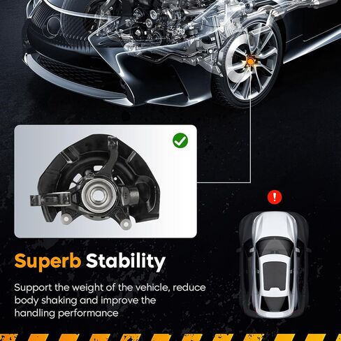 مجموعة محور تحمل عجلة القيادة الأمامية اليمنى لسيارة Toyota Camry Sedan 2.4L 2007-2009، جانب الركاب، 686-258، LK042 in Kuwait