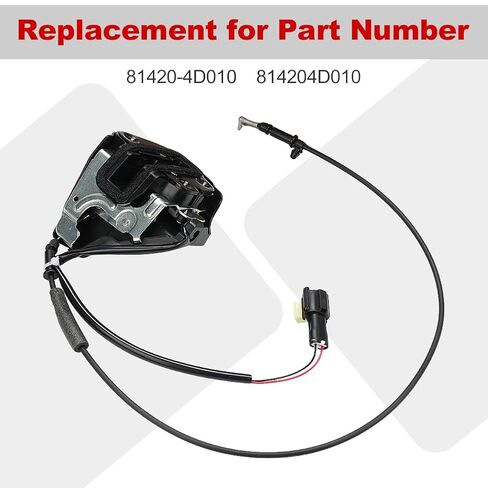 مجموعة مزلاج قفل الباب المنزلق الخلفي الأيمن WMPHE متوافقة مع Kia Sedona 2007-2014 Hyundai Entourage 2007-2008، بديل لـ 81420-4D010 814204D010 in Kuwait