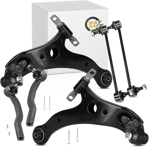 Front Suspension Kit, Lower Control Arm for 2004 2005 2006 2007 Toyota Highlander Solara, for Lexus RX330 RX350 RX400h Ball Joint Stabilizer Sway Bar Link, Replacement K620334 K620333 4pc in Saudi Arabia