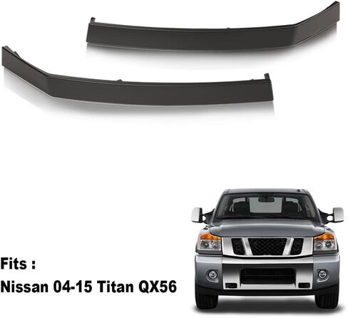 مجموعة الحشو السفلية G-PLUS لقولبة المصابيح الأمامية متوافقة مع 2004-2015 Nissan Armada Titan QX56,622357S300,622347S300 زوج السائق وجانب الركاب in Kuwait