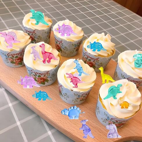 360 Pcs Mini Dinosaur Figures,12 Styles Tiny Resin Animals for Desk Pets,Vase Fillers,Micro Dollhouse,Aquarium Decorations,Cake Toppres Decorations Dino Party Decorations (360) in Saudi Arabia