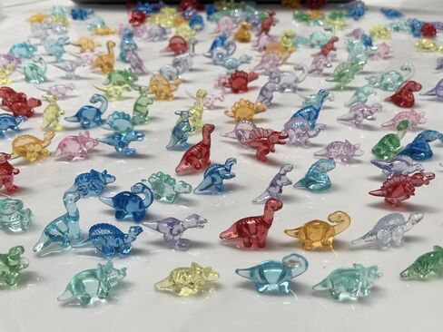 360 Pcs Mini Dinosaur Figures,12 Styles Tiny Resin Animals for Desk Pets,Vase Fillers,Micro Dollhouse,Aquarium Decorations,Cake Toppres Decorations Dino Party Decorations (360) in Saudi Arabia